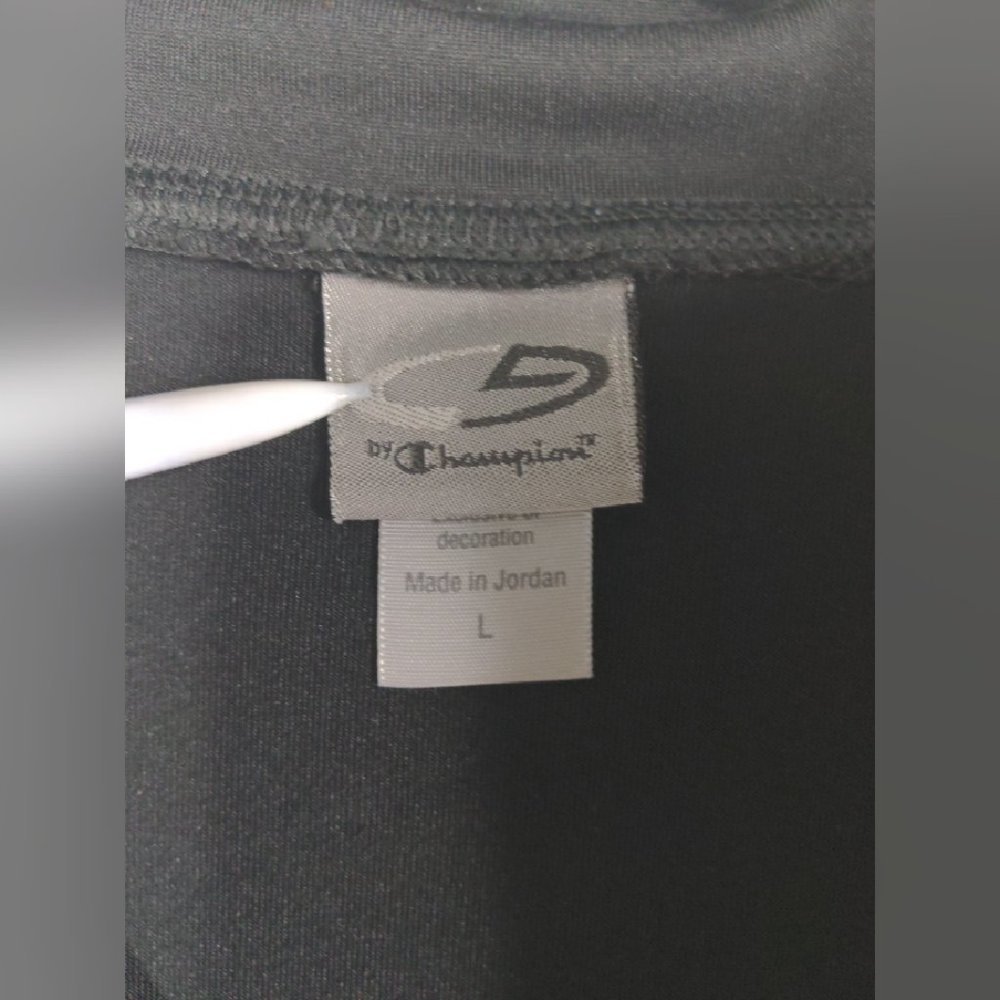 Champion Womens Work Out Zip Up Mock Neck Jacket L - Picture 8 of 10